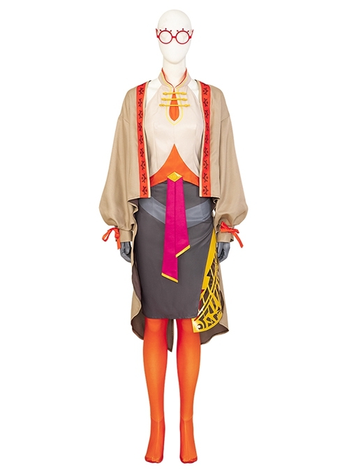 The Legend Of Zelda Tears Of The Kingdom Purah Halloween Cosplay Costume Set Without Shoes Without Glasses Without Headgear