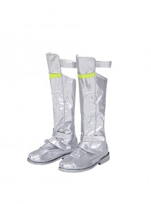 Apex Legends Crypto Tae Joon Park Halloween Cosplay Accessories Silver Boots