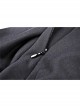 White Frilly Doll Collar Chest Zipper Waist Button Black Gothic Hoodie Dress