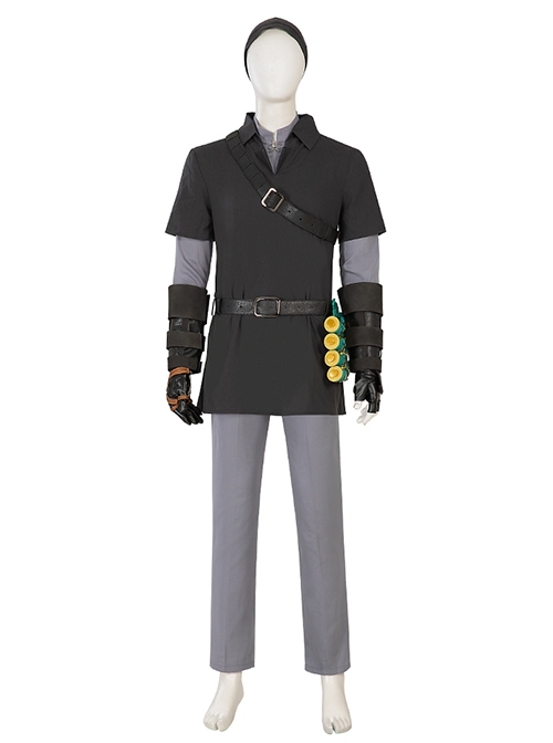 The Legend Of Zelda Tears Of The Kingdom Dark Link Outfit Halloween Cosplay Costume Set Without Boots