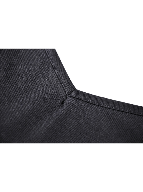 Cheongsam Collar Chest Hollow Cheongsam Buckle Long Sleeves Black Bodycon Punk Dress