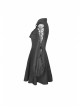Lolita Lace Frilly Doll Collar Lace-Up Long Sleeves Black Gothic Dress