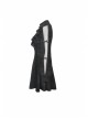 Lace See-Through Square Neck Cross Pendant Long Sleeves Black Gothic Dress