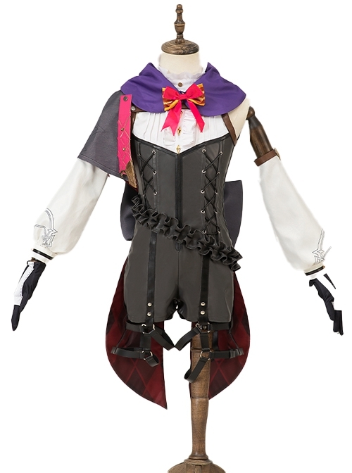 Game Genshin Impact Lyney Halloween Cosplay Costume Full Set