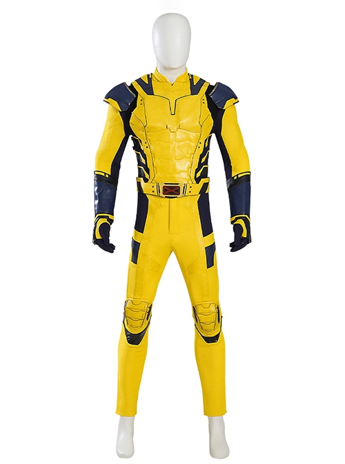 Movie Deadpool 3 Wolverine James Howlett Logan Battle Suit Halloween Cosplay Costume Set Without Boots Without Wolf Paws