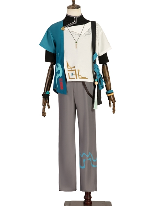 Game Honkai Star Rail Dan Heng Daily Suit Halloween Cosplay Costume Full Set