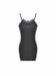 Black Lace Gothic Knitted Slim Sling Dress