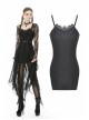 Black Lace Gothic Knitted Slim Sling Dress