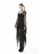 Black Lace Gothic Knitted Slim Sling Dress