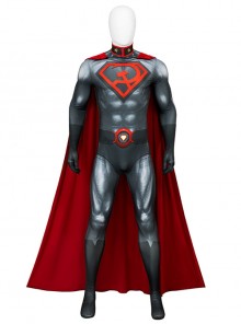 Comic Superman Red Son Halloween Cosplay Costume Superman Bodysuit Full Set