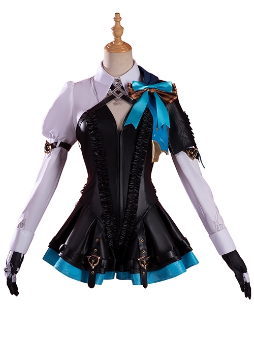 Game Genshin Impact Lynette Improved Version Halloween Cosplay Costume Full Set