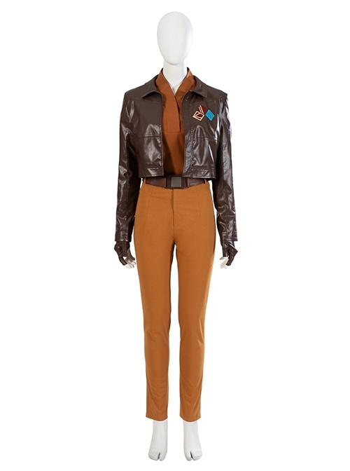 Star Wars Spin-off TV Drama Ahsoka Sabine Wren Halloween Cosplay Costume Set Without Boots
