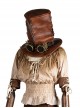 Retro Brown PU Leather Embossed Rope Tall Punk Unisex Top Hat