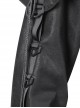 Black Polyester Embossed Wrap Neck Suspenders Punk Long Sleeve Arm Sleeves