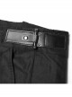 Gothic Male Black Casual Stripe Woven Fabric Trousers