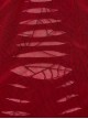 Sexy Black And Red Stretch Knit Stitching Spider Pattern Mesh Adjustable Scarf Punk Style Daily Hollow Sleeveless Vest
