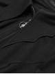 Black Elastic Slim Fit Bat Collar Waisted Personalized Slit Bell Sleeve Gothic Daily Shirt