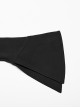 Black Elastic Slim Fit Bat Collar Waisted Personalized Slit Bell Sleeve Gothic Daily Shirt