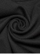 Black Elastic Slim Fit Bat Collar Waisted Personalized Slit Bell Sleeve Gothic Daily Shirt