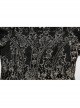 Exquisite Black And Gold Patterned Hollow Mesh Sexy One-Line Collar Gothic Style Rope Dress