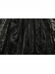 Exquisite Black And Gold Patterned Hollow Mesh Sexy One-Line Collar Gothic Style Rope Dress