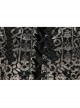 Exquisite Black And Gold Patterned Hollow Mesh Sexy One-Line Collar Gothic Style Rope Dress