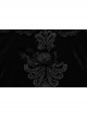 Sexy Off-Shoulder Deep V-Neck Black Stretch Velvet Spliced Mesh Gothic Style Long Sleeved Rope Dress