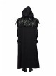 Gothic Black Lace Feather Shawl