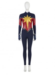 The Marvels Captain Marvel 2 Carol Danvers Battle Suit Halloween Cosplay Costume Set Without Boots