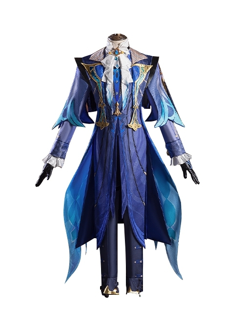 Game Genshin Impact Neuvillette Halloween Cosplay Costume Full Set