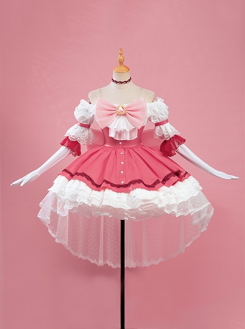 Puella Magi Madoka Magica The Movie Walpurgisnacht Rising Madoka Kaname Halloween Cosplay Costume Full Set