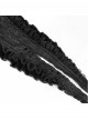 Black Composite Gothic Flocking Feather Rose Lace  Collar Small Shawl