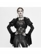 Black Composite Gothic Flocking Feather Rose Lace  Collar Small Shawl