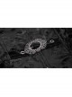 Black Composite Gothic Flocking Feather Rose Lace  Collar Small Shawl