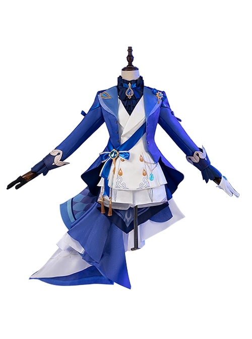 Genshin Impact Water God Furina Game Halloween Cosplay Costume Full Set