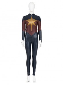 Captain Marvel II Carol Danvers Team Uniform Bodysuit Halloween Cosplay Costume Set Without Shoes