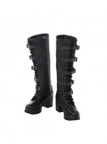 Underworld Blood Wars Selena Halloween Cosplay Accessories Black Strappy Boots