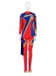 Captain Marvel II Ms. Marvel Combat Clothing Halloween Cosplay Accessories Red Zippered Boots