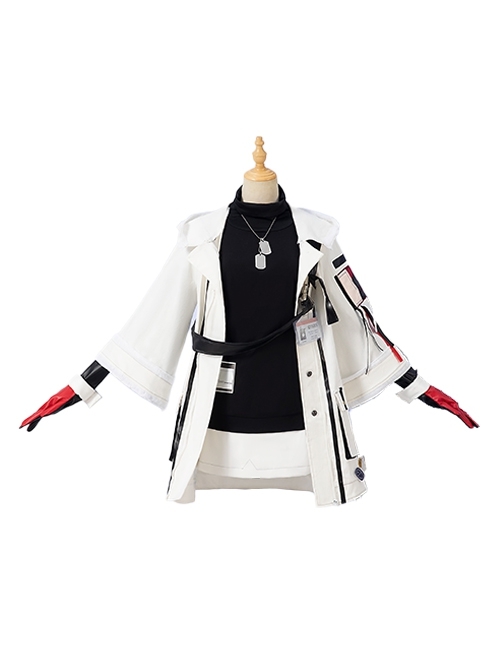 Arknights Game Texas Cold Winter Messenger Skin Halloween Cosplay Costume Full Set