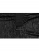 Black Loose Taped Knitted Pointed Hem With Eyelet String Gothic Style Hooded Long Coat