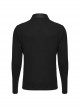 Black Stretch Knit Patchwork Taped Shirt Collar Front Eyelet String Punk Style Long Sleeved T-Shirt