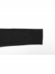 Black Stretch Knit Patchwork Taped Shirt Collar Front Eyelet String Punk Style Long Sleeved T-Shirt