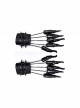Halloween Personalized Black Faux Leather Spliced Dragon Claw Finger Punk Style Cone Gloves