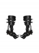 Halloween Personalized Black Faux Leather Spliced Dragon Claw Finger Punk Style Cone Gloves