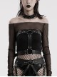Halloween New Black Artificial Leather Simple And Versatile D-Buckle Decorated Punk Style Harness