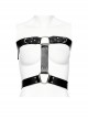 Halloween New Black Artificial Leather Simple And Versatile D-Buckle Decorated Punk Style Harness