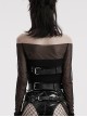 Halloween New Black Artificial Leather Simple And Versatile D-Buckle Decorated Punk Style Harness