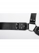 Halloween New Black Artificial Leather Simple And Versatile D-Buckle Decorated Punk Style Harness