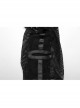Halloween Black Mesh Spliced Wool All-Inclusive Punk Style Mohawk Hood
