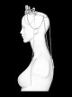 Halloween Silver Alloy Skull Glass Rhinestone Punk Style Gorgeous Headdress